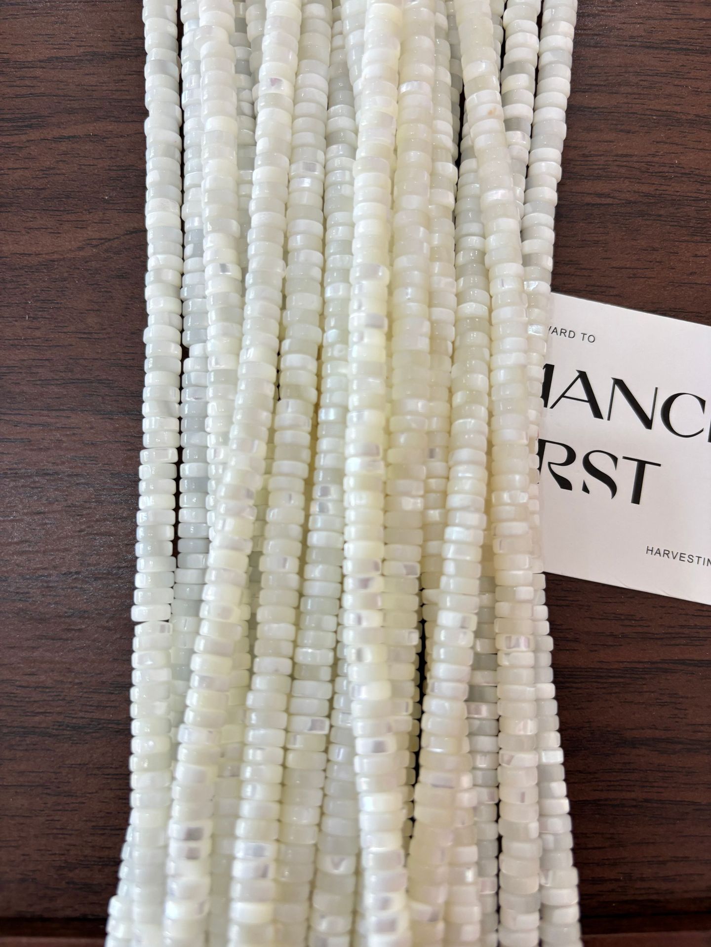 Deep-sea shell pearls, horseshoe snail discs, white mother-of-pearl spacer beads, DIY semi-finished jewelry accessories, wholesale from the source