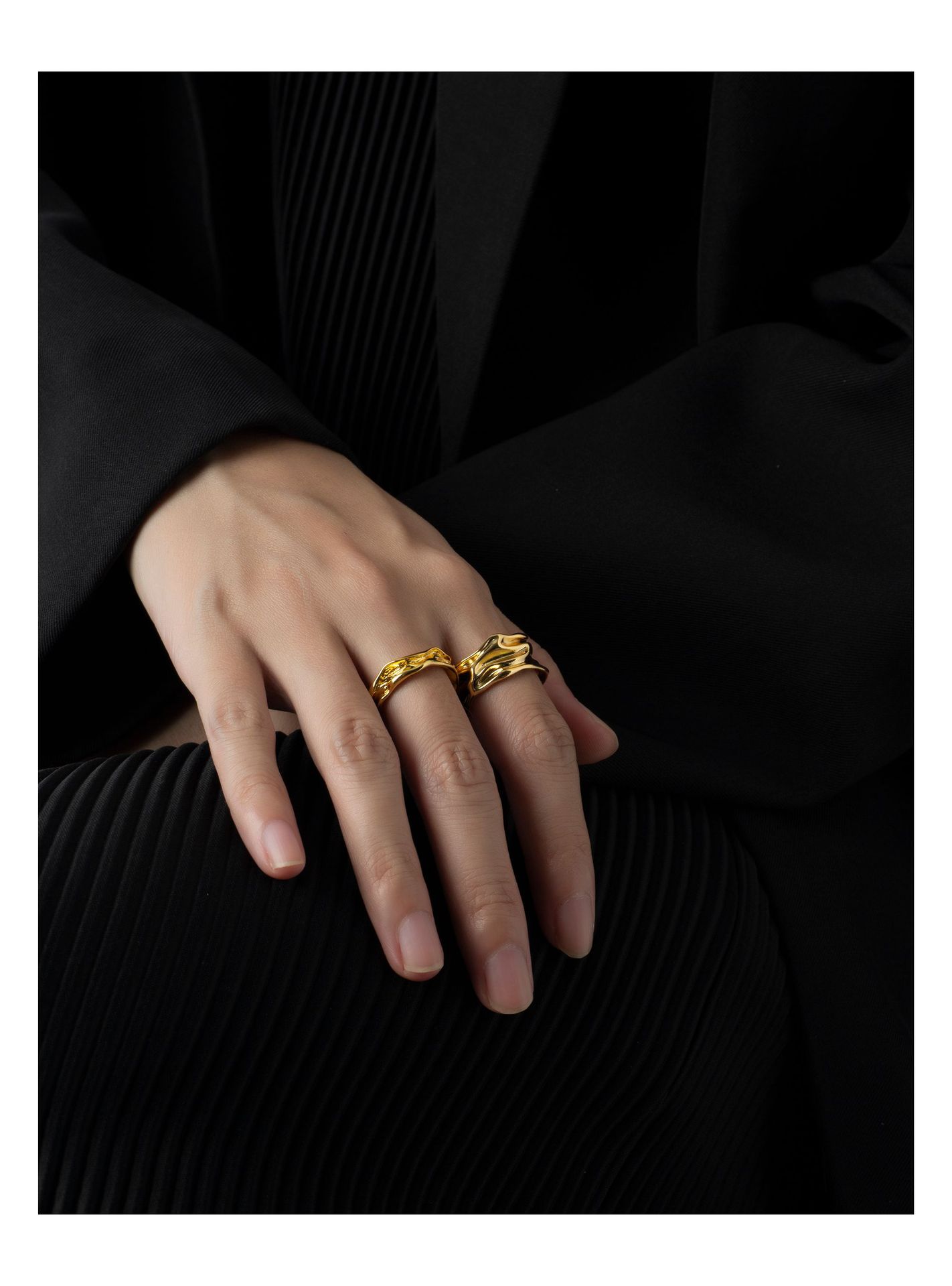 Fashion Geometric Copper Plating Open Ring 1 Piece