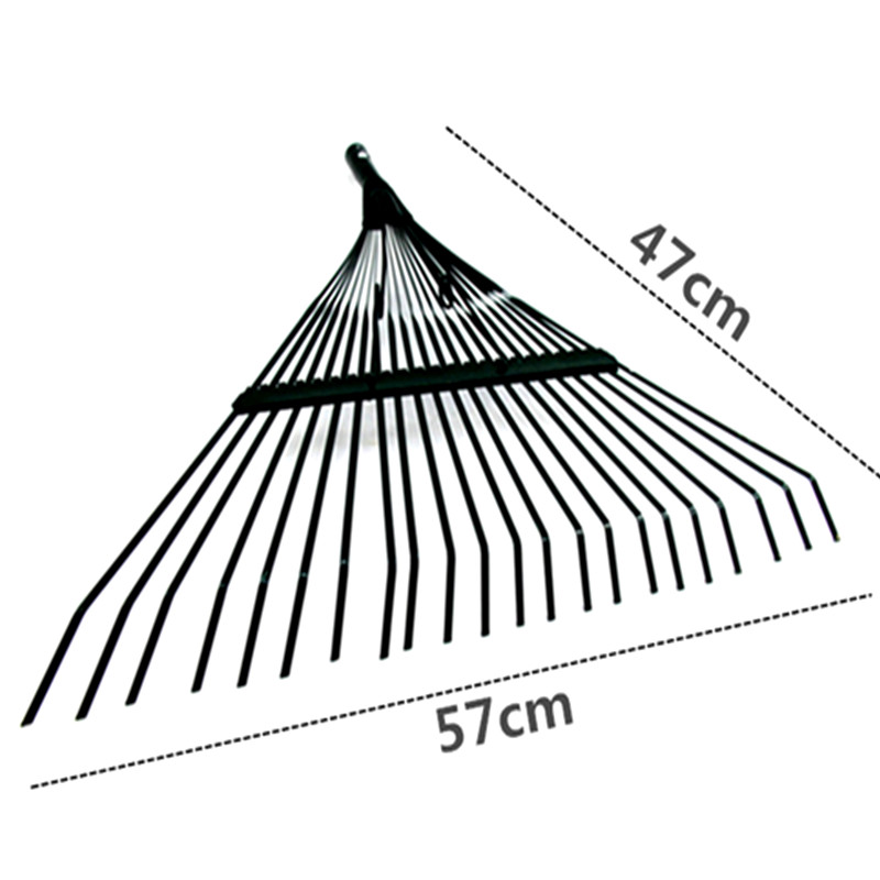 Hogar hierba Rake hoja Rake jardinería alambre de acero hoja Rake césped agrícola herramientas de jardín de acero inoxidable
