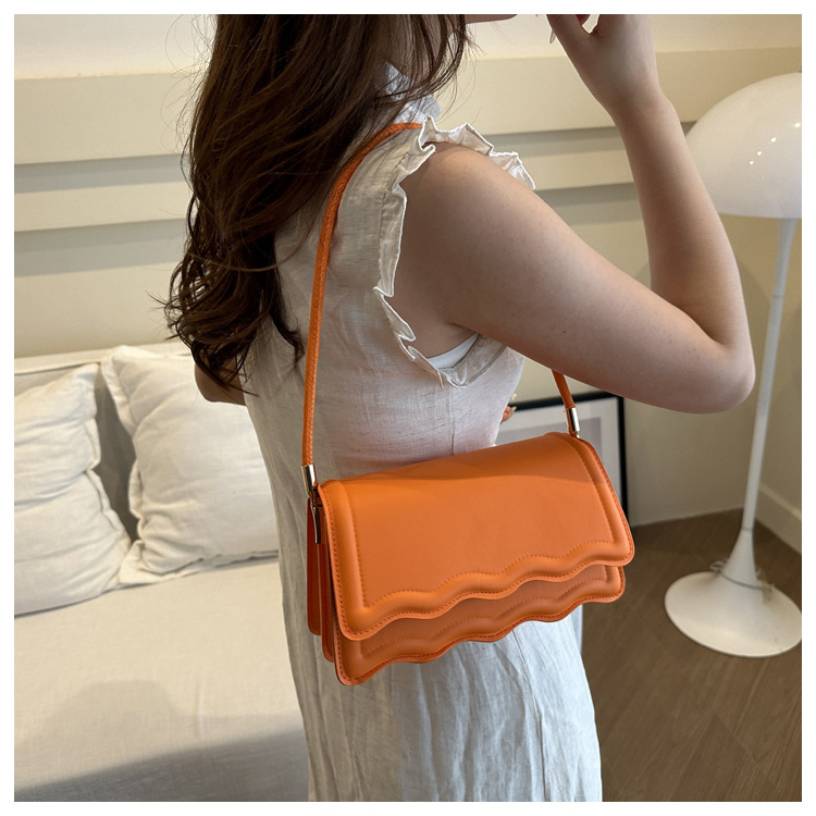 Borsa a tracolla singola versione coreana, nuova estate 2024, borsa da donna piccola e fresca, con tracolla quadrata sotto le ascelle, moda popolare_voghion.com