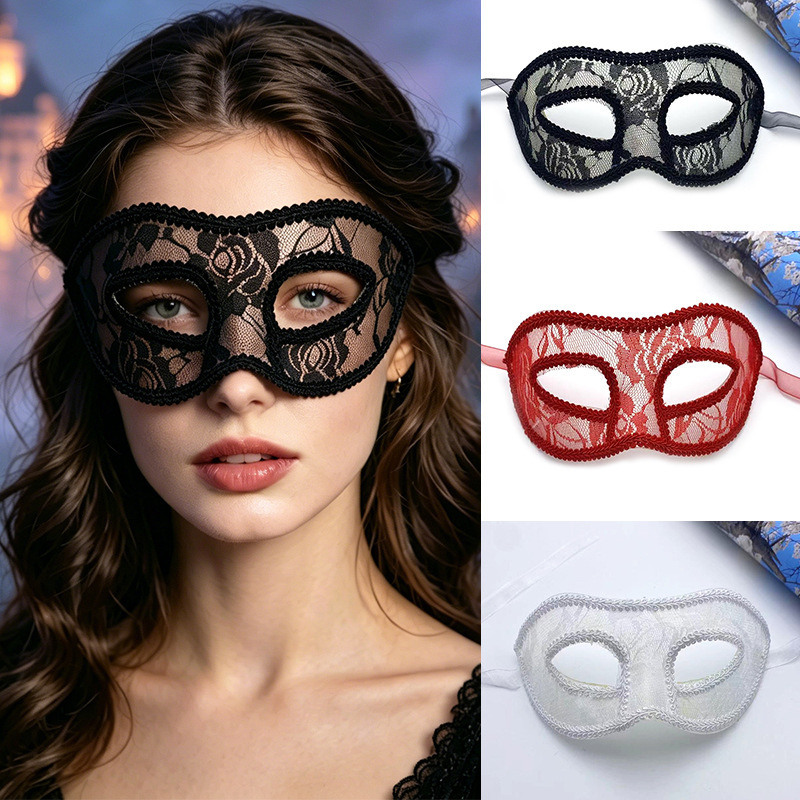 Halloween Mask Ladies Party Flat Lace Half Face Prom Eye Mask Princess Lace Festival Performance Mask Halloween Mask Ladies Party Flat Lace Half Face Prom Eye Mask Princess Lace Festival Performance Mask