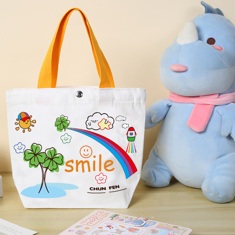 Bolso de lona de recuerdo para niños Bolso de regalo de cumpleaños para niños de escuela primaria Bolso de regalo de regalo de jardín de infantes