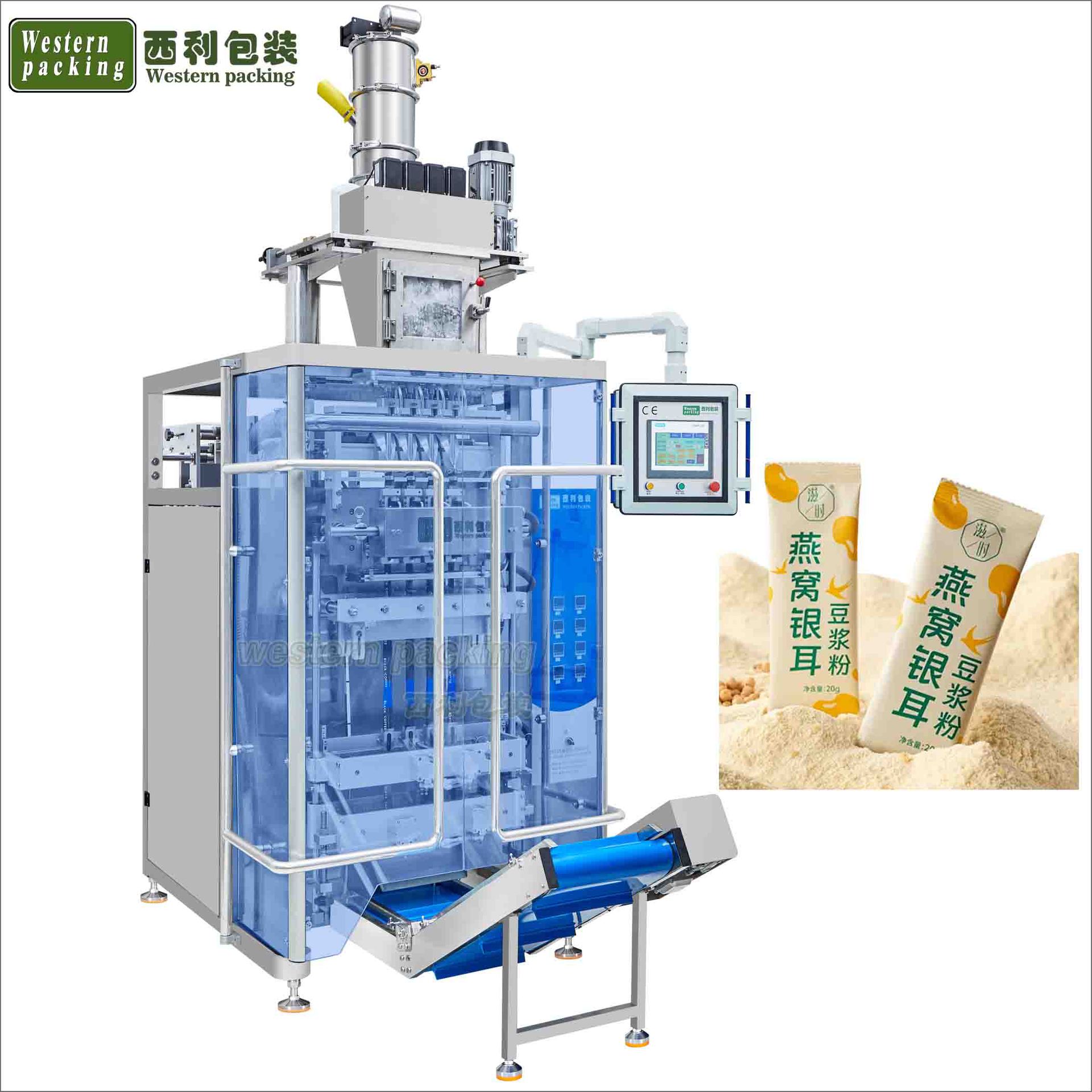 四列背封粉末包装机四列咖啡粉包装机四列益生菌包装机
