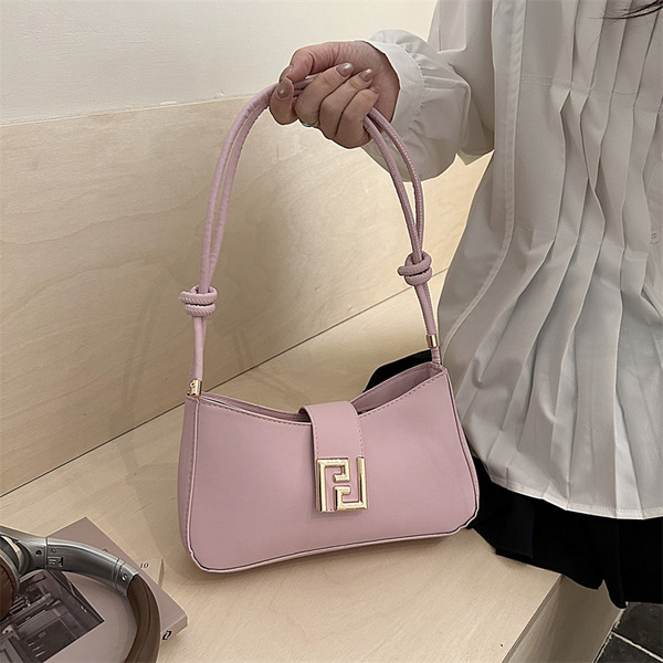 Trend solid color design underarm bag