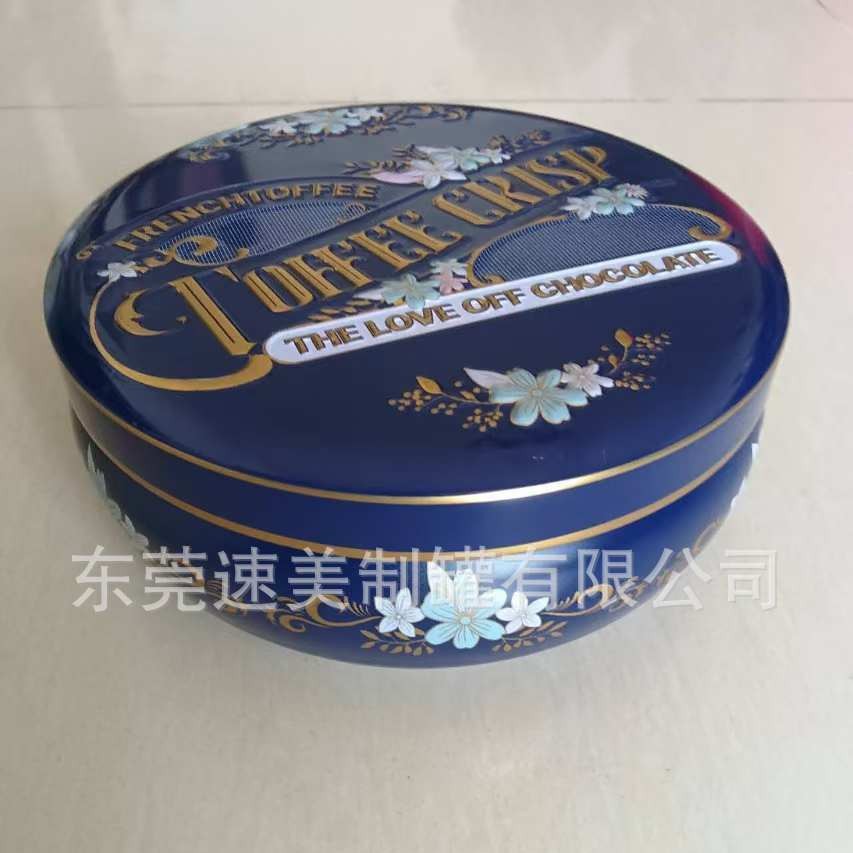 定 制零吃通用收纳鼓形铁盒大肚形马口铁铁罐  巧克力食品包装铁