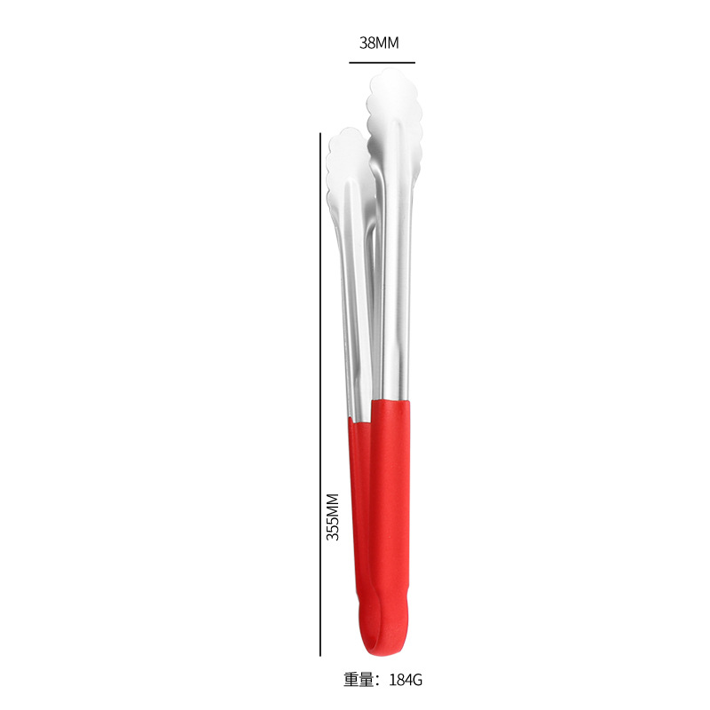Pinza para Alimentos 304 de Acero Inoxidable Antideslizante y Resistente a Altas Temperaturas image 17