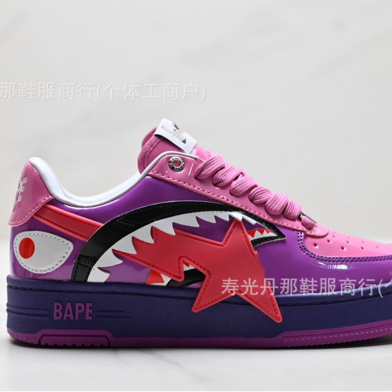 Cross-Border Foreign Trade Bape Ape Head Sta Comfortable Ape Glossy Men's and Women's Shoes Trendy Dopamine-Enhancing Height-Increasing Sports Sneakers Cross-Border Foreign Trade Bape Ape Head Sta Comfortable Ape Glossy Men's and Women's Shoes Trendy Dopamine-Enhancing Height-Increasing Sports Sneakers