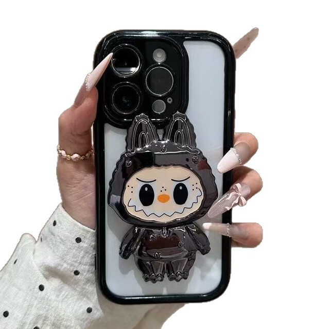Labubu スタンドモデルは、Huawei mate60pro 携帯電話ケースに適しています。オールインクルーシブ pura70/nova12 Honor 落下防止|undefined