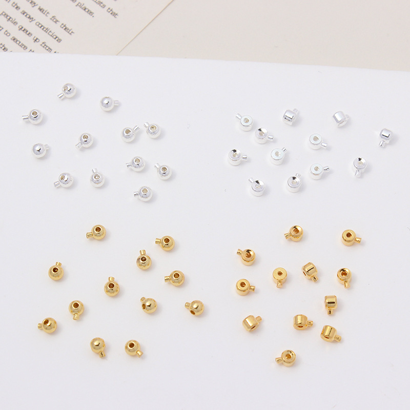 18K Color Preservation Copper Plated Real Gold Necklace Snap Button diy Handmade Bracelet Closing Clamp Pressure Cooker Positioning Beads 18K Color Preservation Copper Plated Real Gold Necklace Snap Button diy Handmade Bracelet Closing Clamp Pressure Cooker Positioning Beads