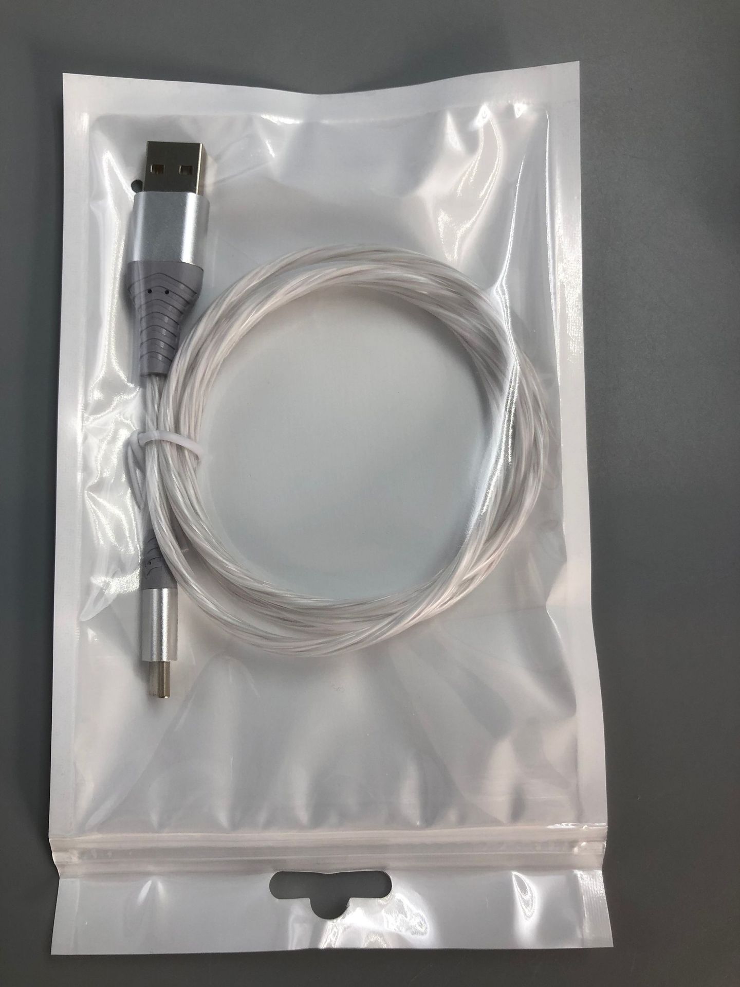 Apple 15 Huawei Schnelladekabel USB-Typ-C Auto LED Laufeffekt 1m 2m passend Streamer leuchtend Datenkabel - 11