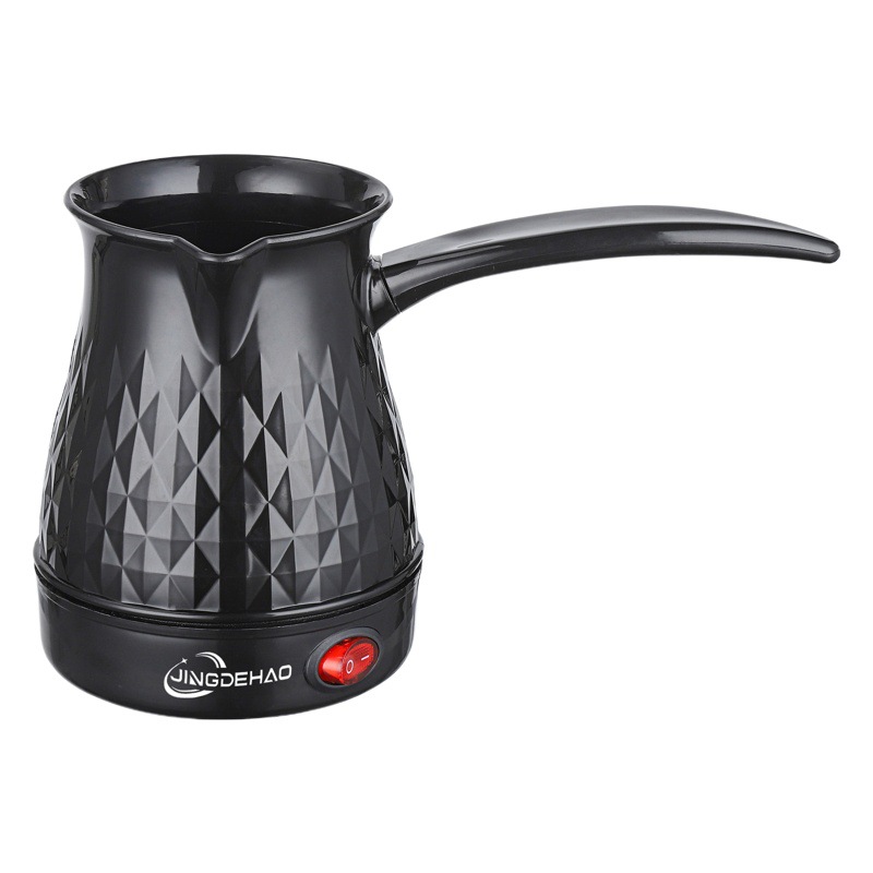 Cafetera turca, totalmente plástica, eléctrica, cafetera de preparación manual, café, cafetera pequeña para el hogar, mini anti-seco