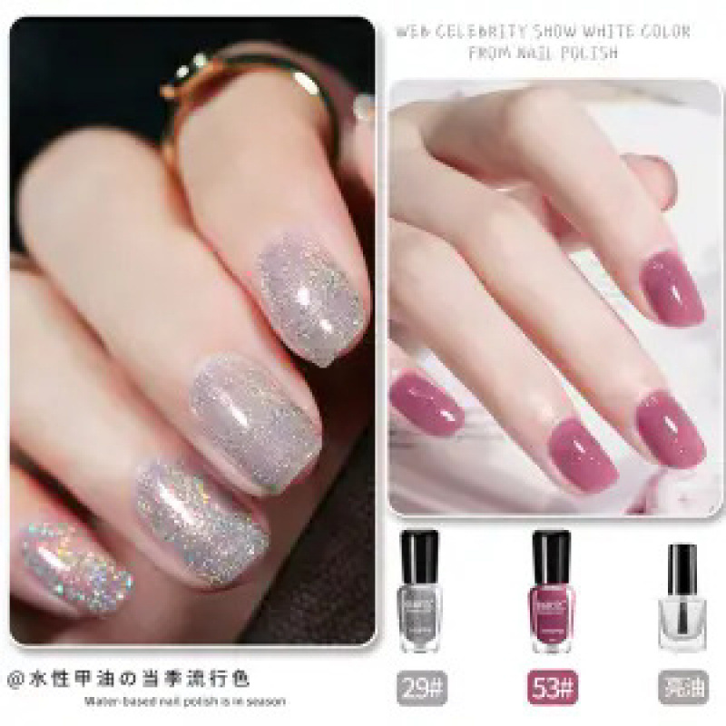 53 아이시 블랙 플럼 누드 + 29 브릴리언트 실버 + 브라이트 오일