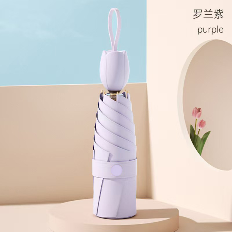 遮阳防晒防紫外线花朵轻巧方便携带遮阳伞迷你口袋便携晴雨两用伞|undefined