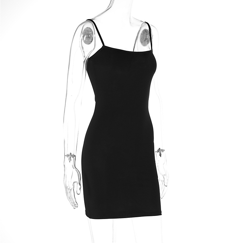 Summer Sexy Sleeveless Slim Fit Backless Sheath Dress Women Clothing