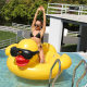 Cross-border water floating row wholesale inflatable big whale water park surfing big yellow duck mount adult inflatable floating row