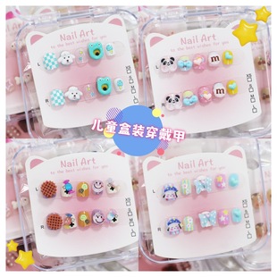 Children's Special Wearable Nails Are Safe, Non-Toxic, Washable, Cute Cartoon Sanrio Nail Patches Wholesale Mixed Sizes
