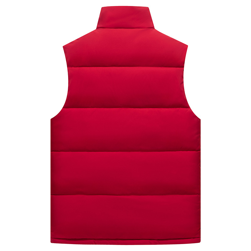 Herren Weste Mit Stehkragen Baumwolle Warm Für Den Winter_voghion.com