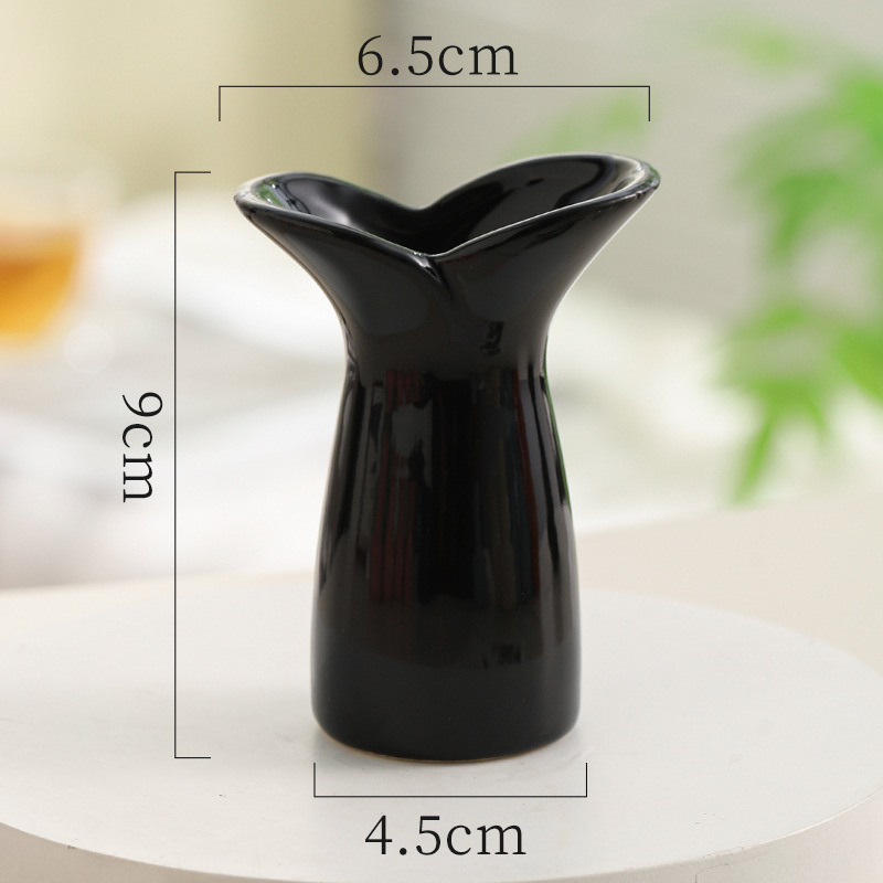 インクリームスタイルデスクトップセラミック花瓶ルームリノベーション小物暖かい模擬花装飾品オフィス装飾|undefined