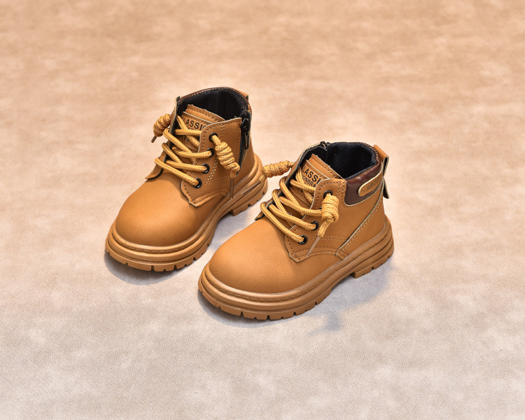 Kindermartinstiefel Aus Leder Für Jungen Und Mädchen Herbst_voghion.com