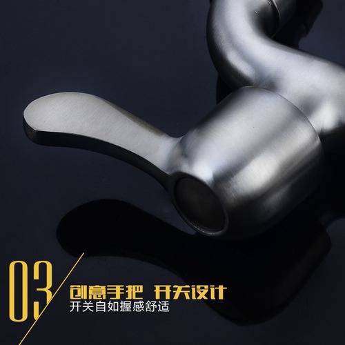 304 stainless steel manufacturer stainless steel washing machine faucet bathroom quick open single cold mop pool faucet