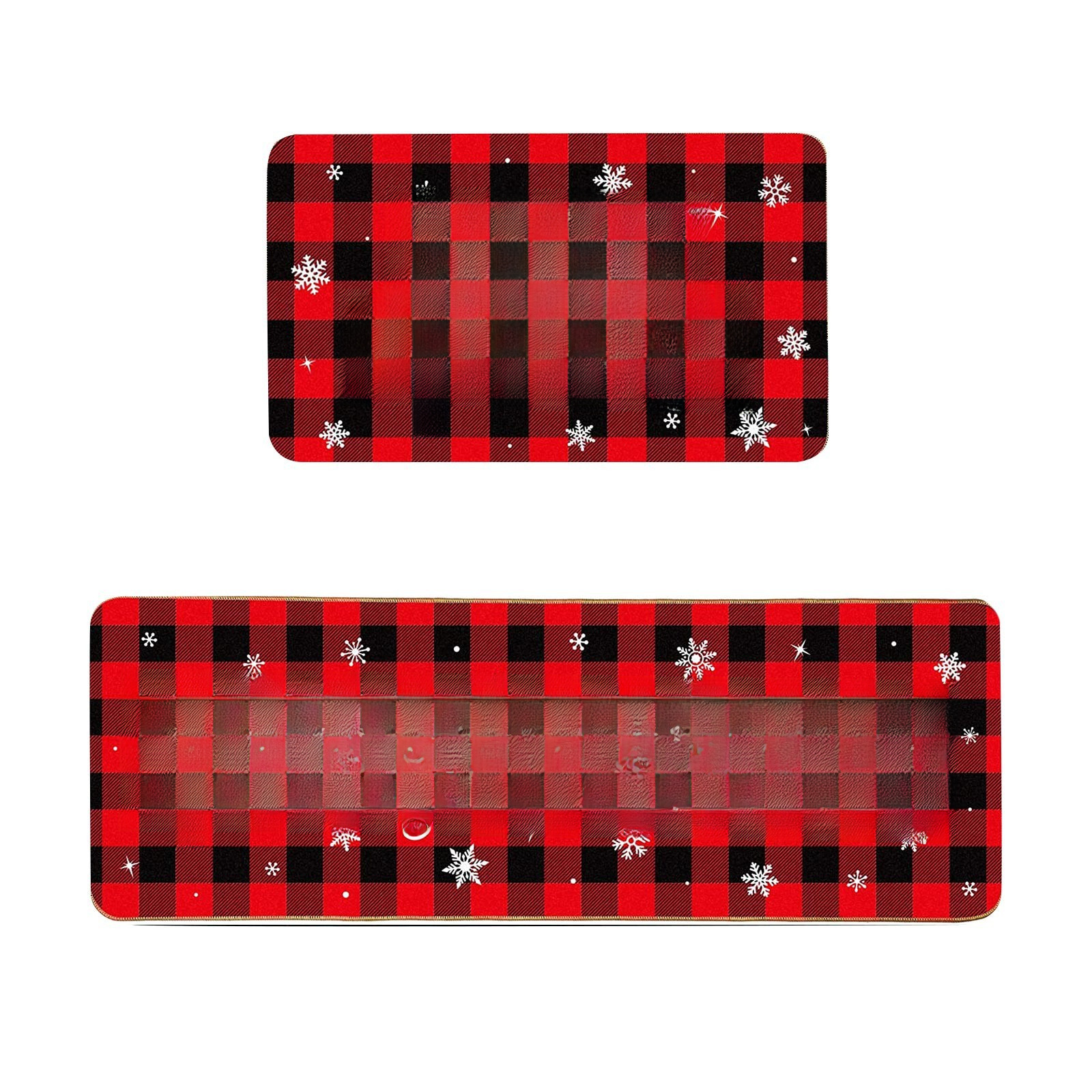 Tapis à thème de Noël, paillasson antidérapant et résistant aux taches, tapis absorbant pour salle de bain, entrée, cuisine_voghion.com