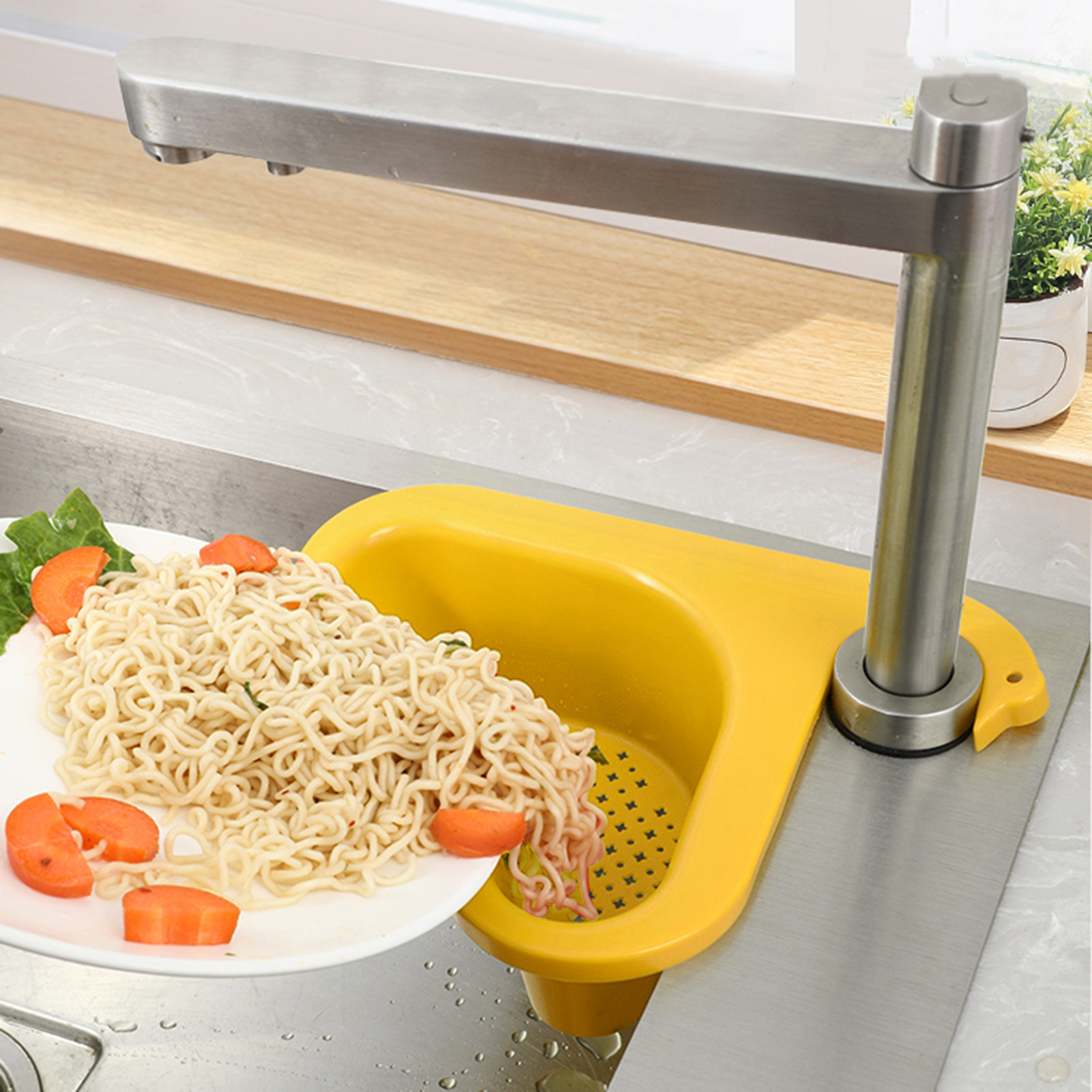 厨房家用水槽干湿分离天鹅沥水篮果蔬滤水沥水篮 掌柜推荐详情3