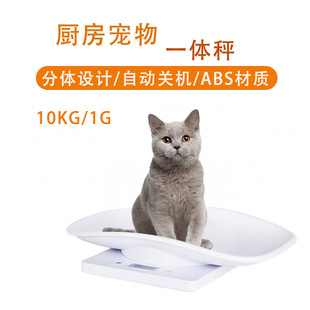 Export hot sale mini pet weighing cat and dog tray electronic scale 10kg/1g small animal weight electronic balance scale