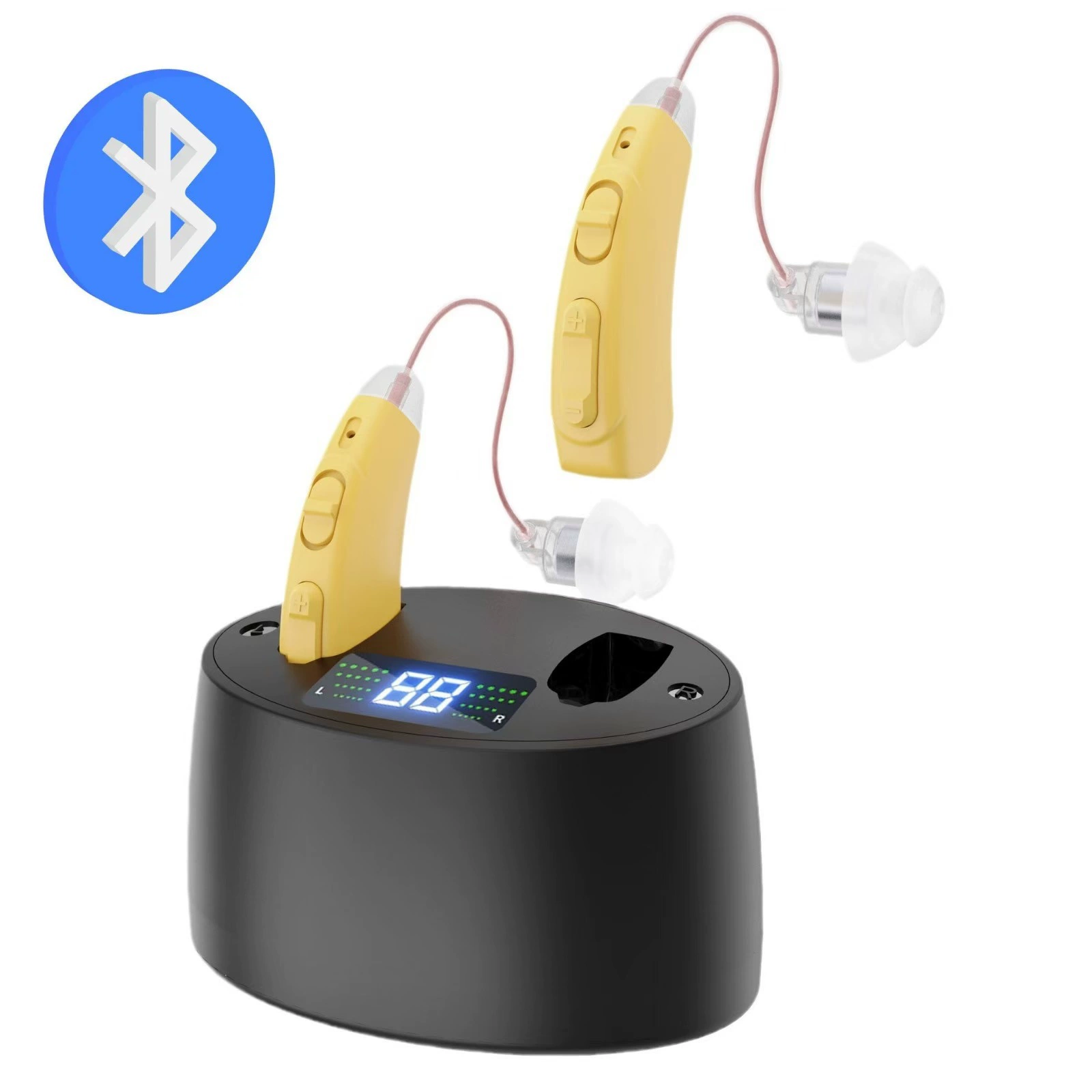 Bluetooth новая пара зарядная база цифровая слуховая аппаратная цифровая слуховая аппаратная система для пожилых людей