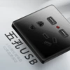 Double USB five holes