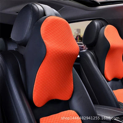 Headrest Memory Foam Headrest — Headrest - black-orange-headrest