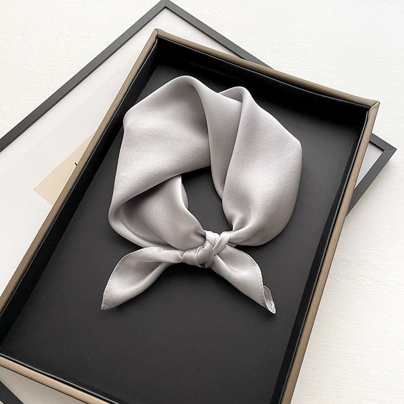 Handkerchief, universal decorations, white thin scarf
