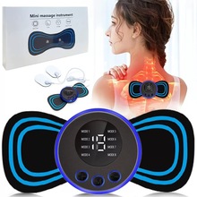 新款EMS肩颈贴微电流肌肉锻炼经络疏通按摩仪多功能颈椎按摩贴