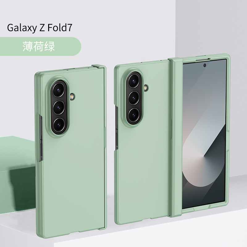 Samsung Z Fold 30% off スタック携帯電話ケース、つや消し肌の感触、中央軸ヒンジ、オールインクルーシブ Fold6 落下防止保護カバーに適しています。|undefined