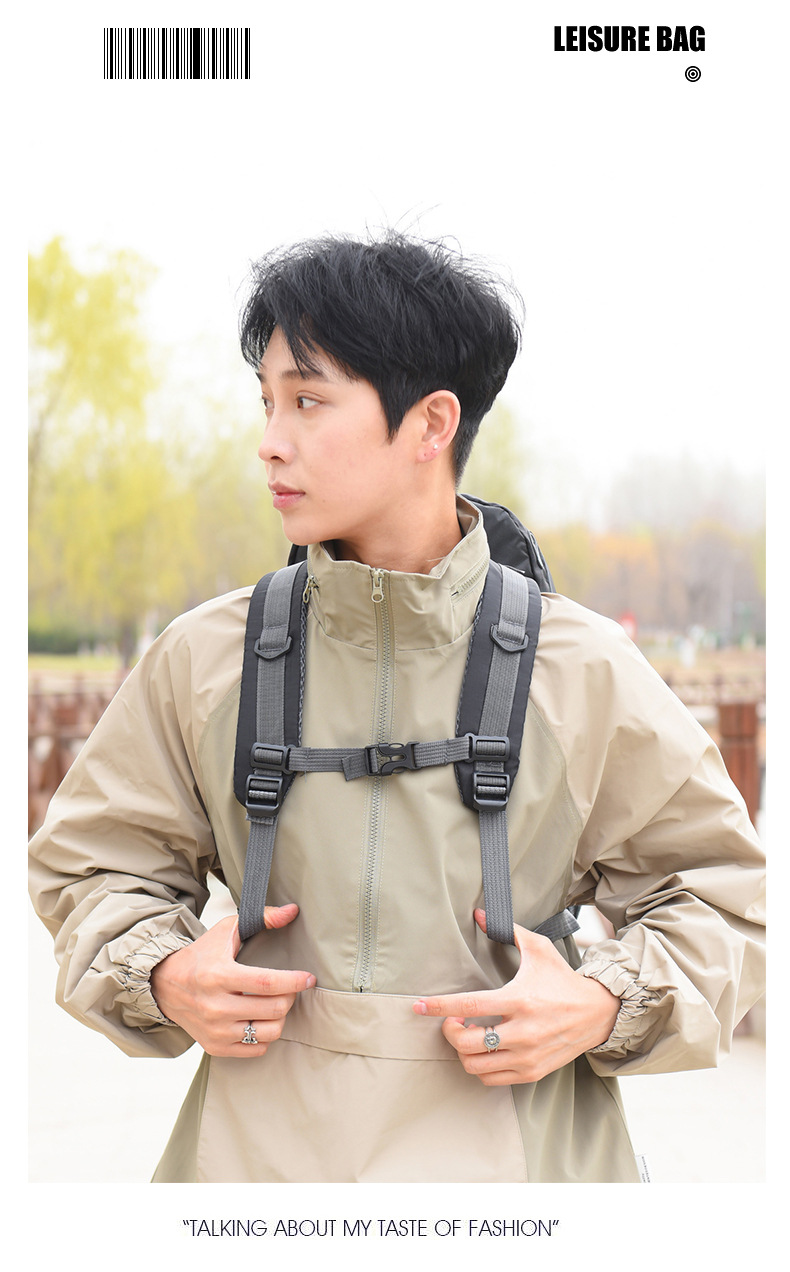 Sportlicher Rucksack Fahrradrucksack Rucksack mit Schultergurten Herren Reiserucksack große Kapazität lässiger Reiserucksack Camping Outdoor Wanderrucksack Bergrucksack