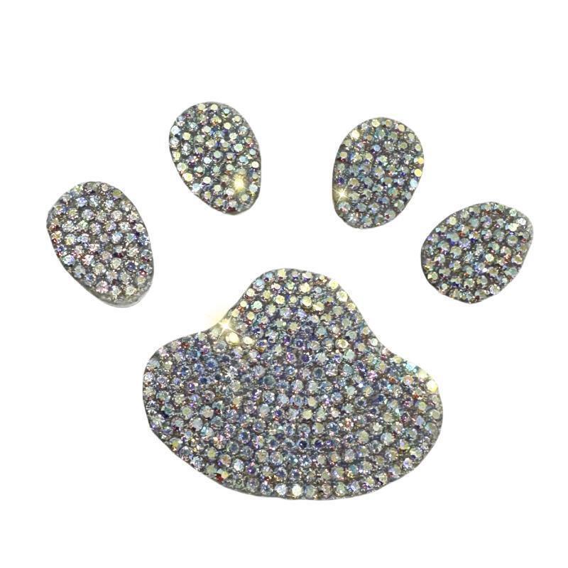 컬러 다이아몬드 분할 발자국 단일