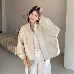 冲锋衣外套女2025新款秋季小香风短款小个子夹克上衣洋气棒球服
