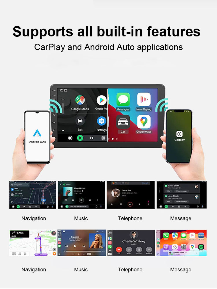 Cross-border CP030-1 carplay car connectivity box audio-visual navigation vehicle smart portable wireless car box