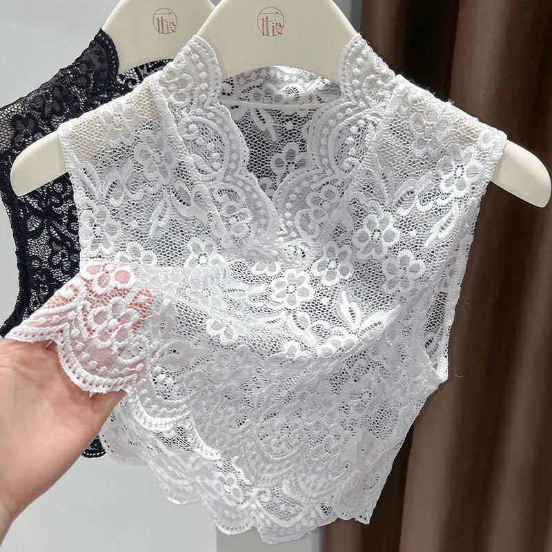 Lace Inner Collar, Thin Short Bottoming Shirt, Fake Collar, Versatile Women's Vest Lace Inner Collar, Thin Short Bottoming Shirt, Fake Collar, Versatile Women's Vest