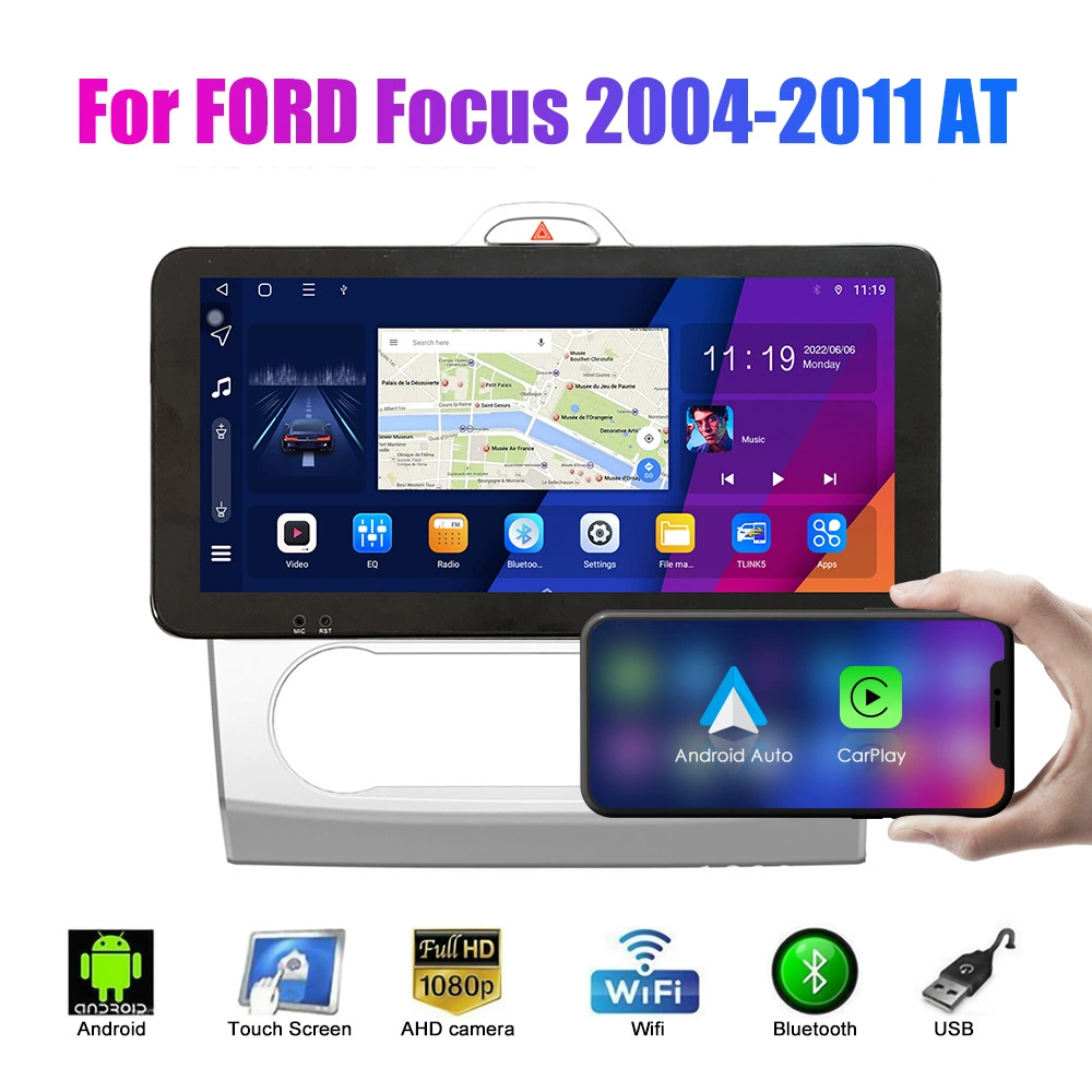 Подходит для Ford Fox 2004-2011 Андроид автомобильная навигация GPS с камерой заднего вида, всё-в-одном устройство