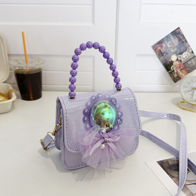 Bolsos de mochila para niños, princesa Aisha, bolsos de hombro de moda para niñas, bolsos de perlas para niñas.
