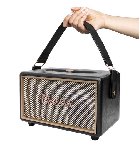 OneDerD6 New Retro Bluetooth Speaker, Light Luxury Home Decor Classical Gift Marshall Style Bluetooth Audio