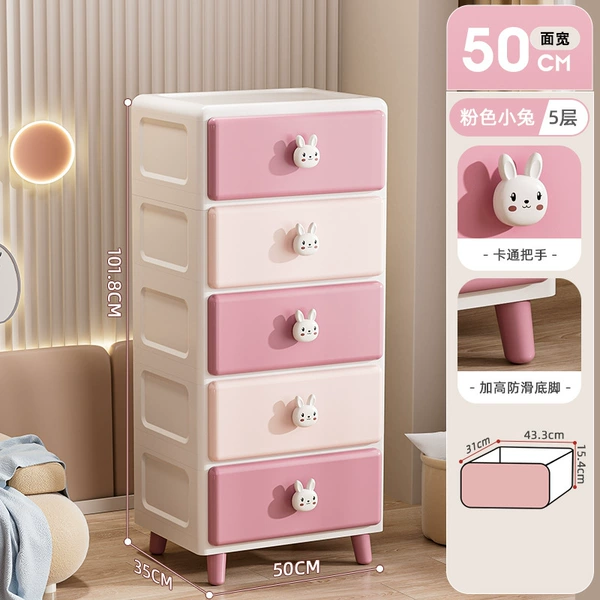 50-sided width-pink rabbit (5 layers)