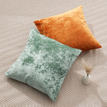 金丝绒纯色抱枕套北欧风家居抱枕简约纯色加厚意式轻奢软装抱枕