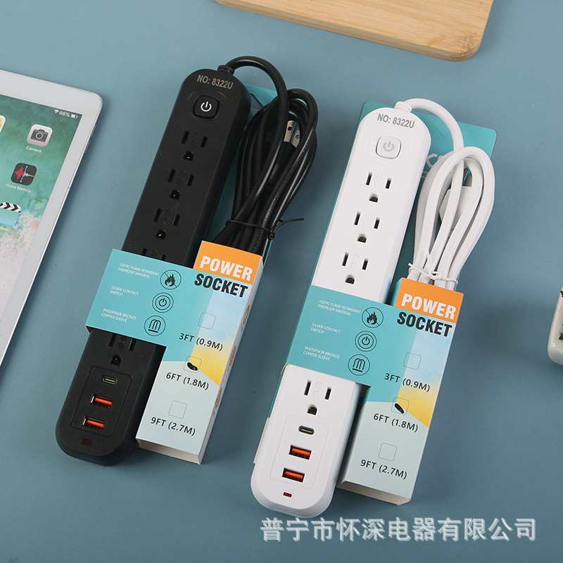 2USB + 1Type-c5 - bit15 jackEstándar americano América del SurMéxico blanco y negroindicador de embalaje de tarjetas de papel