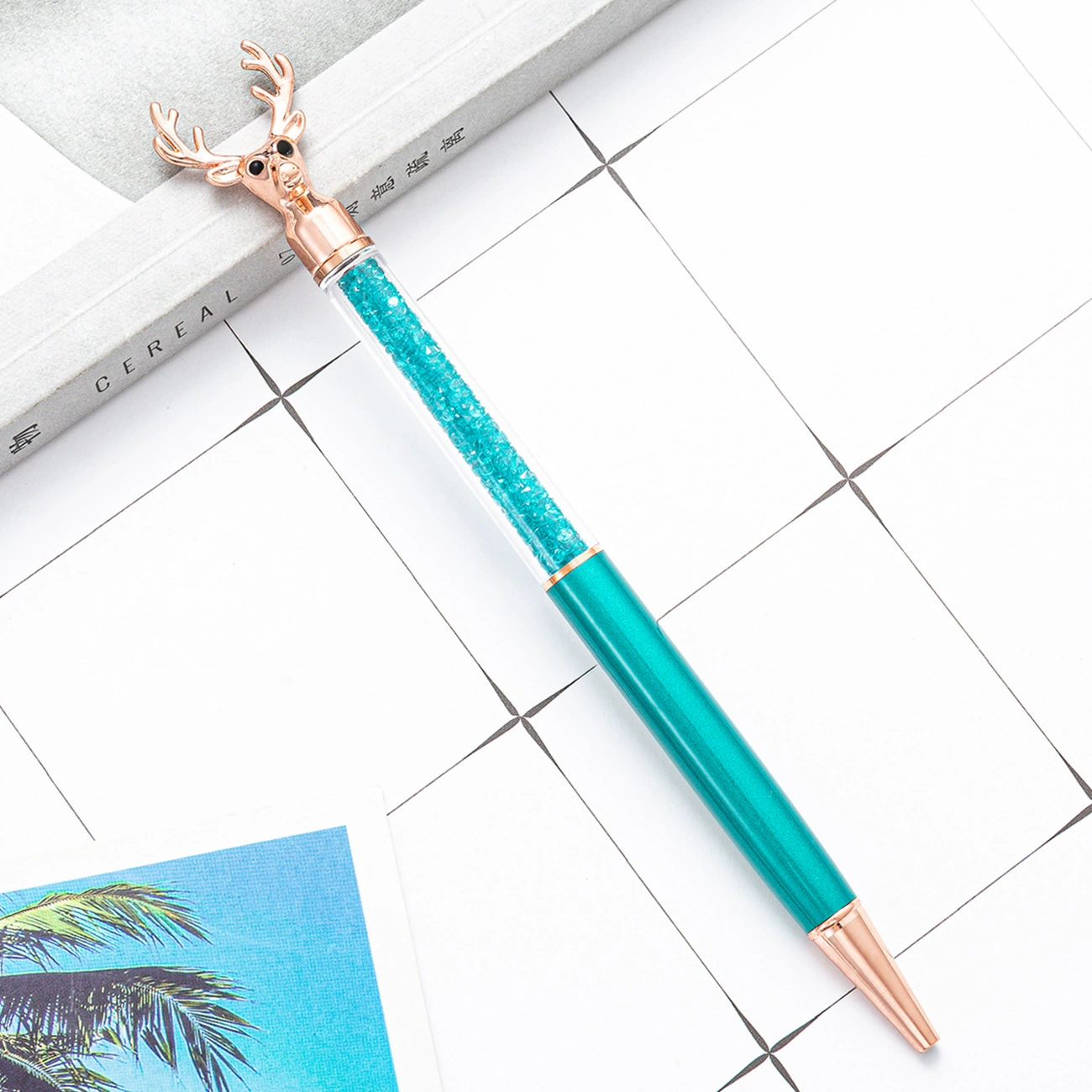 Creative metal ballpoint pen, multicoloured rollerball pen, Nordic style, Birthday gift