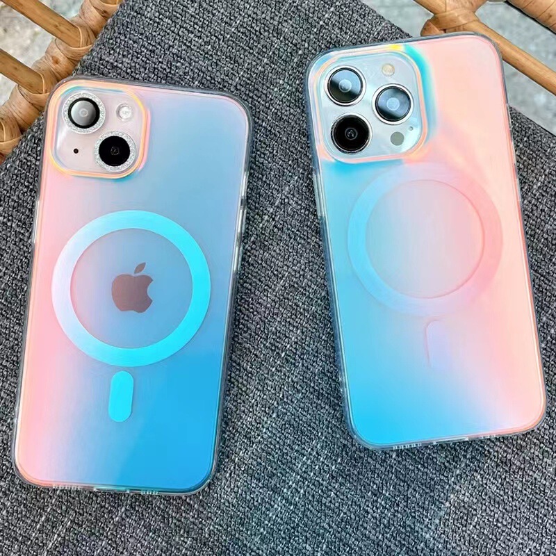 For Apple 15promax mobile phone case magsafe magnetic suction case iphone16pro protective case 14 frosted