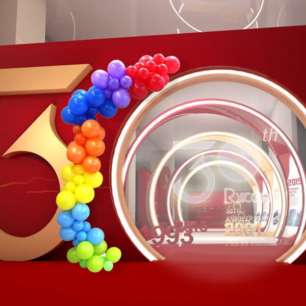 Rainbow balloon