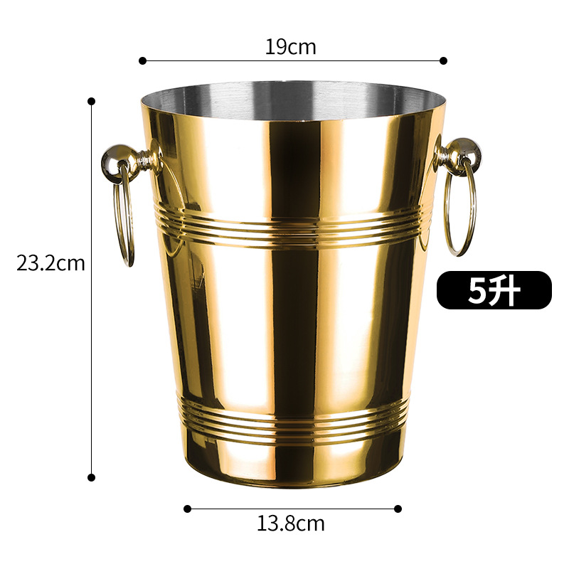 Bar de hielo de acero inoxidable de alto valor de cara bar de champán cerveza comercial vino tinto hogar creativo pequeño hielo bar