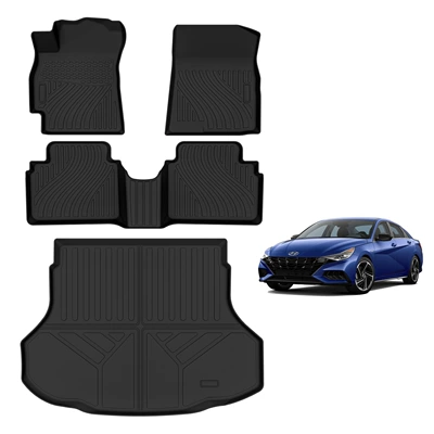 ELANTRA 20+ üçün yüksək keyfiyyətli TPE avtomobil və baqaj döşəməsi.