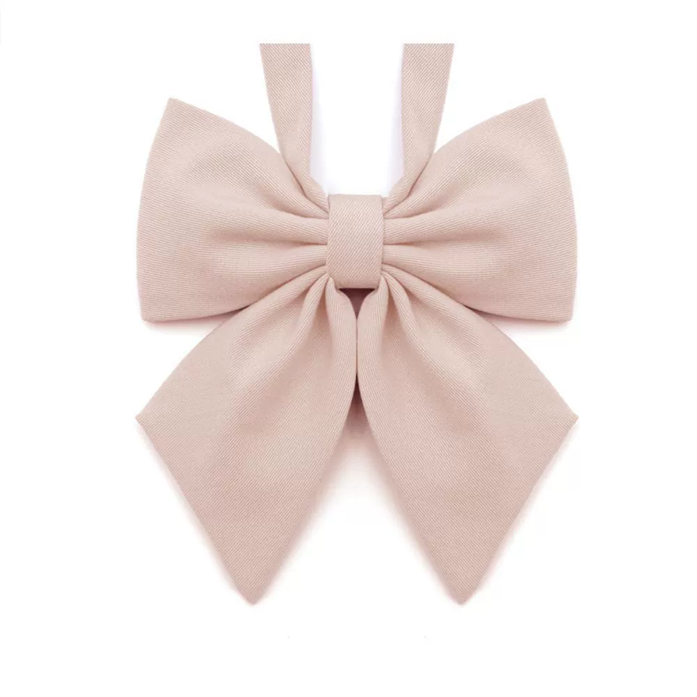 JK solid color feather extended tie bow student girls' school accessories small items